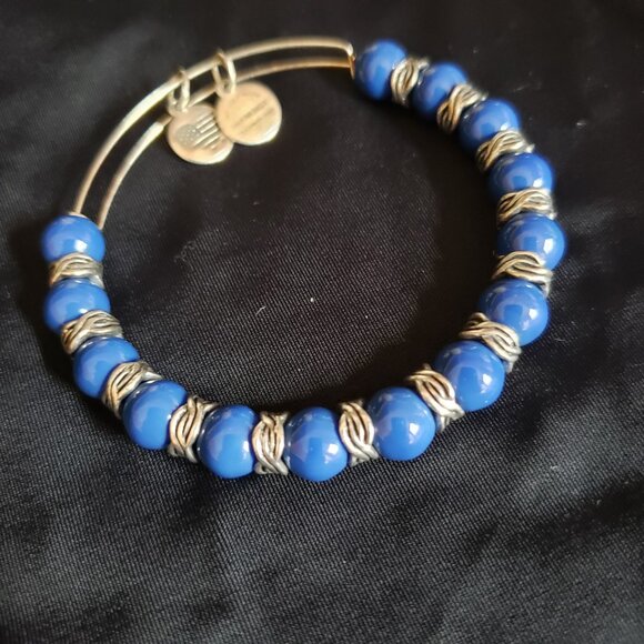 Alex and Ani Beaded Charm Adjustable Bangle Express  Absolutely Gorgeous   E 362 - Picture 2 of 4